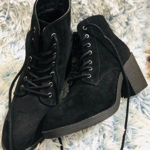 Forever 21 Lace Up Ankle Booties